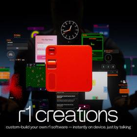Rabbit r1 cloud-connected status indicator with fast sync