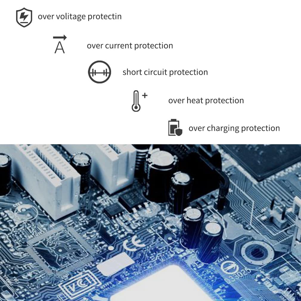 RACAHOO safety features protect against short circuits and overheating