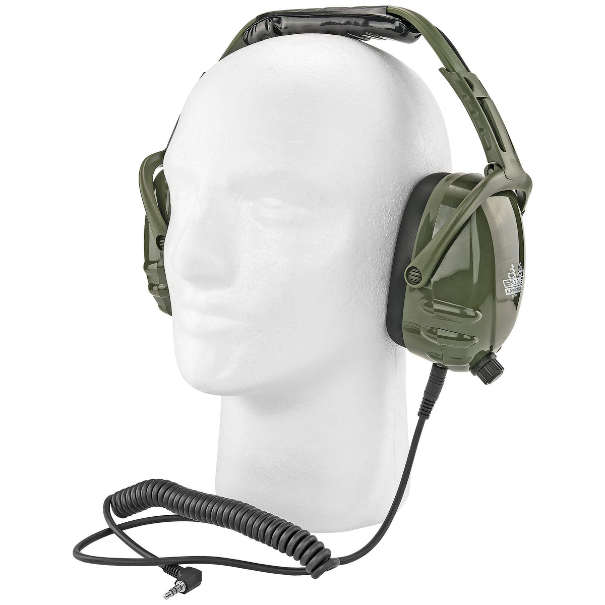 Race Day Electronics RDE-990 front view showing hard shell and cushions for reliable protection