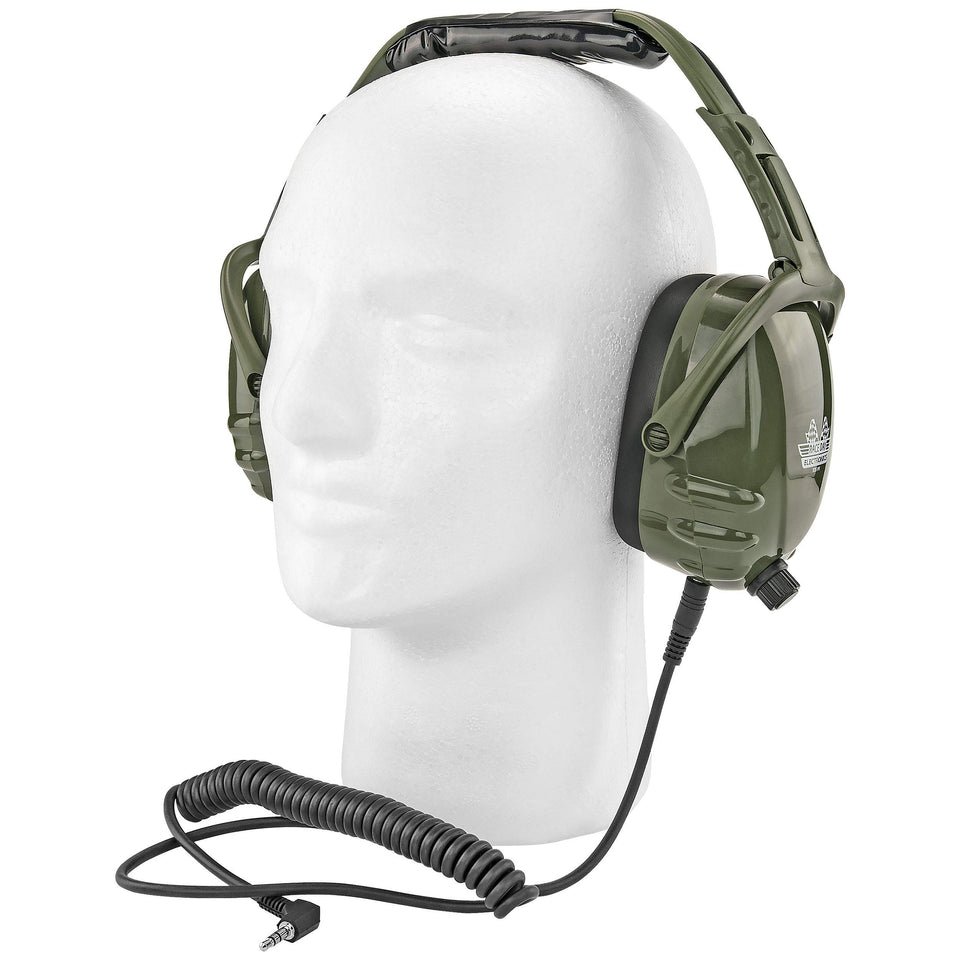 Race Day Electronics RDE-990 front view showing hard shell and cushions for reliable protection