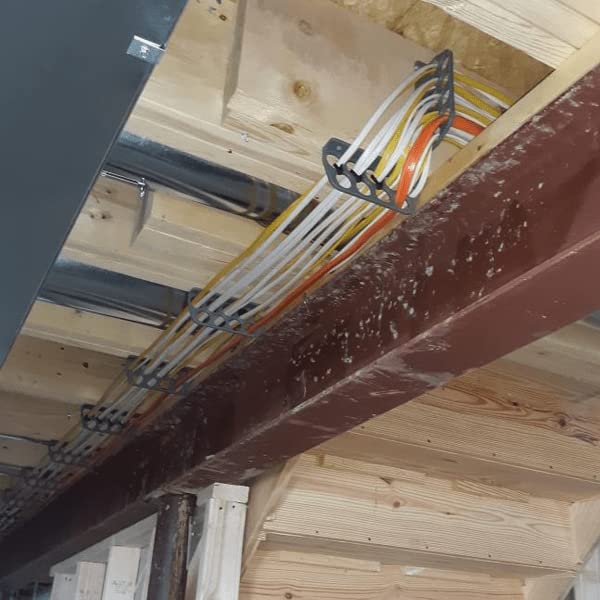 Rack-A-Tiers bracket beside ruler showing dimensions, simplifies planning