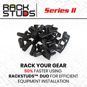 Rackstuds DUO50 data center use case showing reliable single-person installation