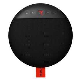Rad Golf front view of the Sound speaker showing display and grill, clear yardage audio benefit