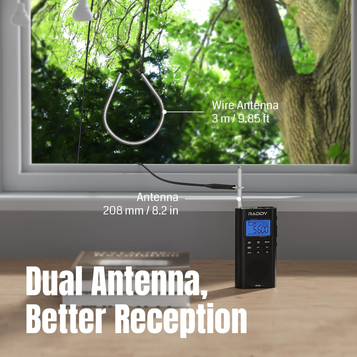 Raddy RF886 NOAA weather band delivers timely alerts for outdoor planning