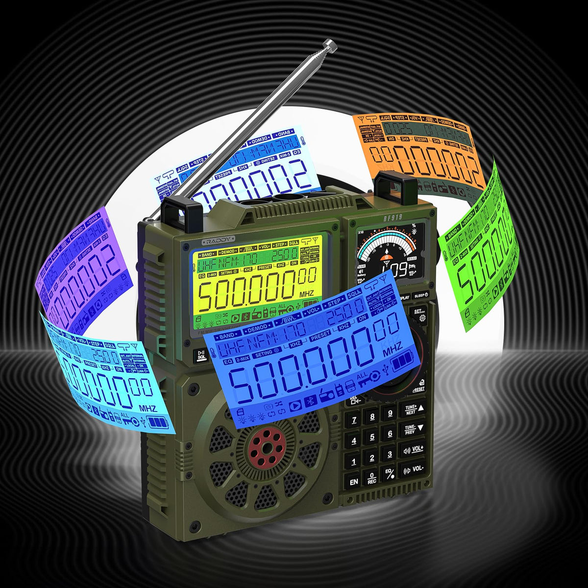 Raddy RF919 20W speaker and BT connectivity for rich audio