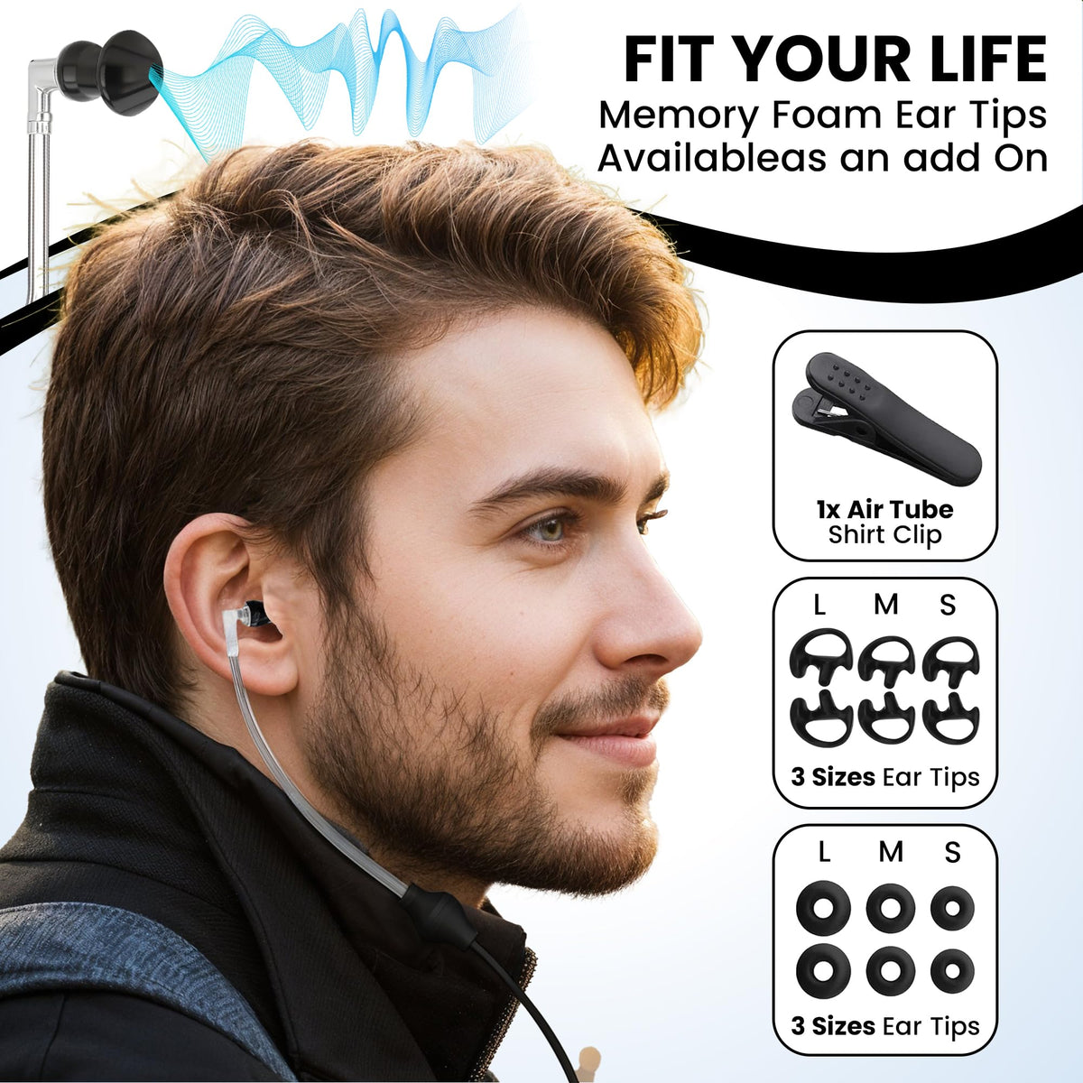 RadEnergy Airtube Headphones deliver immersive 3D stereo for music and podcasts.