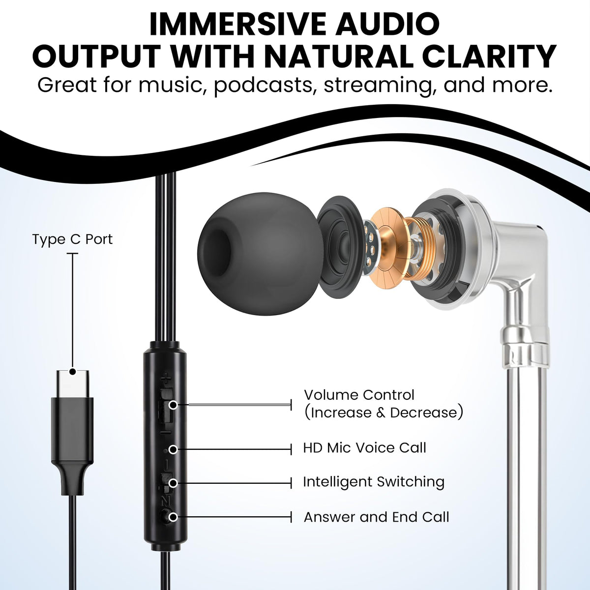 RadEnergy Airtube Headphones in use during a video call with clear mic.
