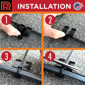 Radiant Solutions MPC325 shingle bite anchor for a semi-permanent hold.