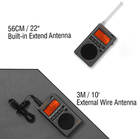 Radioddity RF760 portable dimensions fit pockets and bags