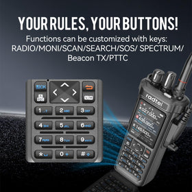 Radtel RT-950 PRO spectrum analyzer screen for monitoring frequencies