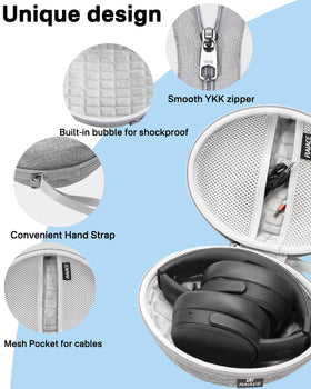 RAIACE case inside a backpack showing compact size and on-the-go convenience