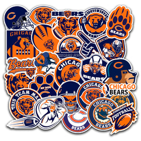 RAINBLOC American football stickers on a water bottle for durable personal style