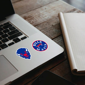 RainBloc Buffalo laptop decal; easy to apply and remove without residue.