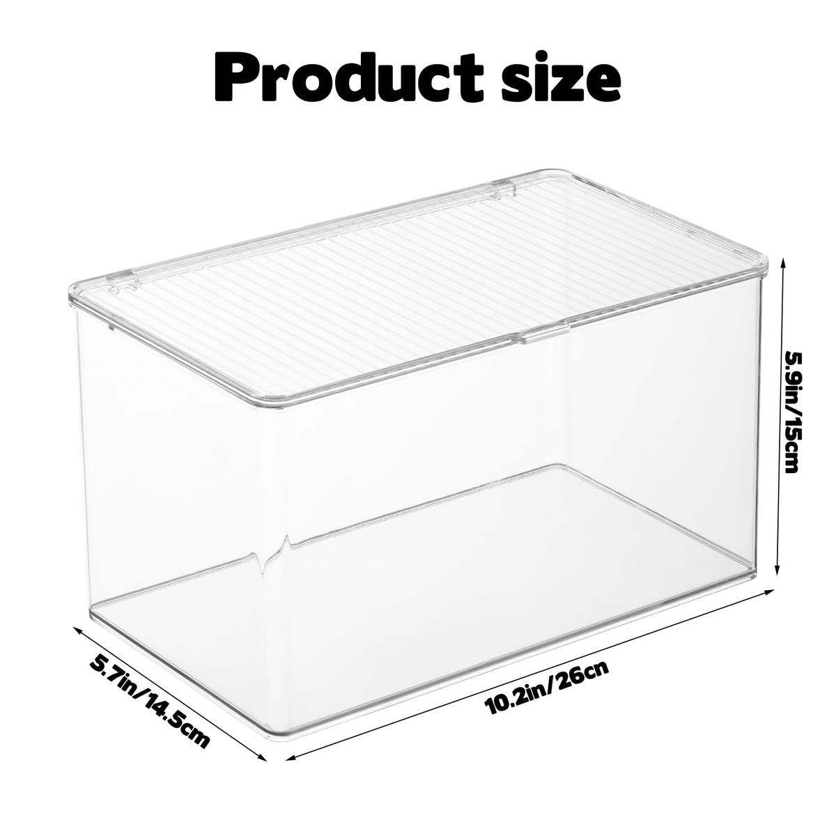 Rainmae CD Storage Box lid closure keeps contents dust-free
