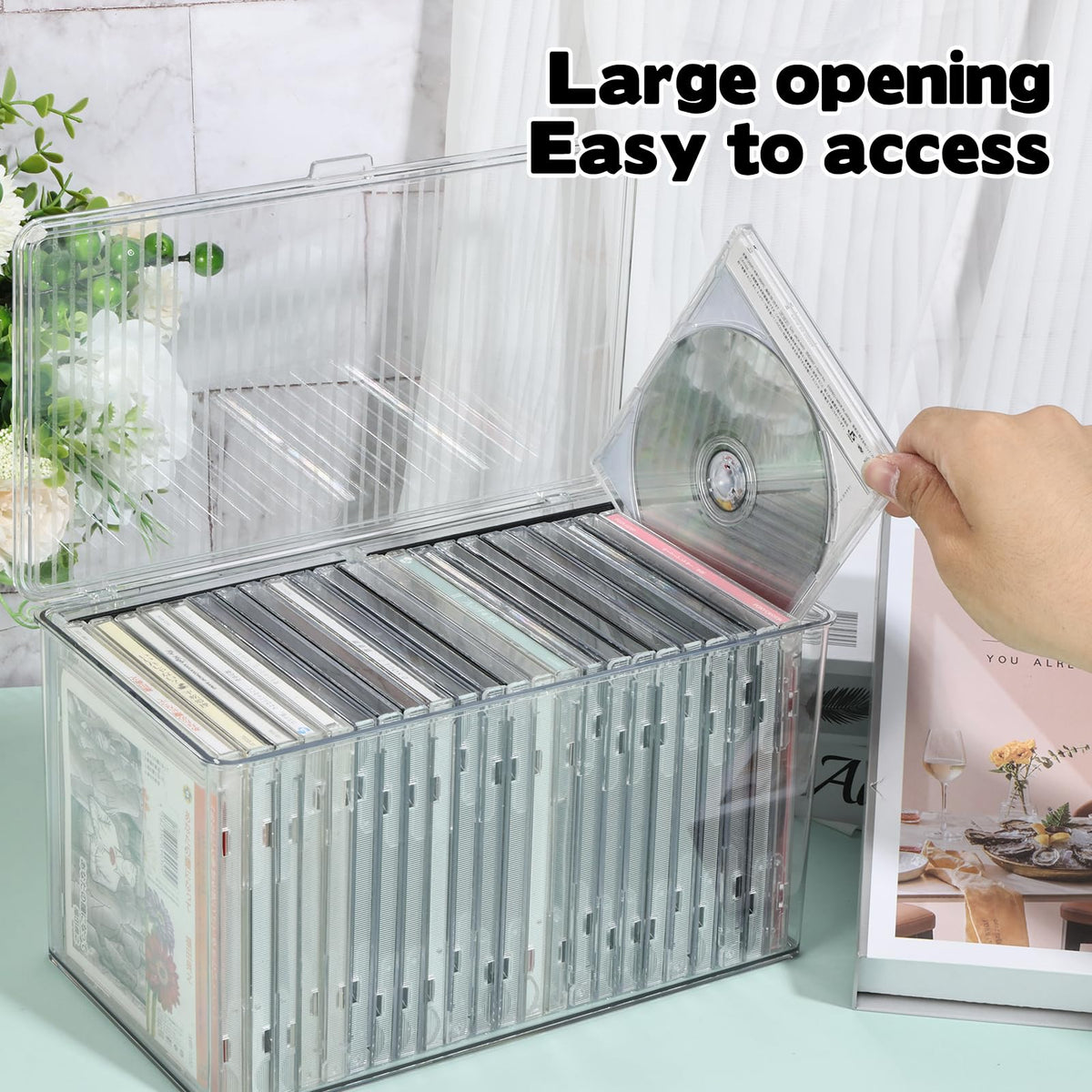 Rainmae stackable CD box saves shelf space