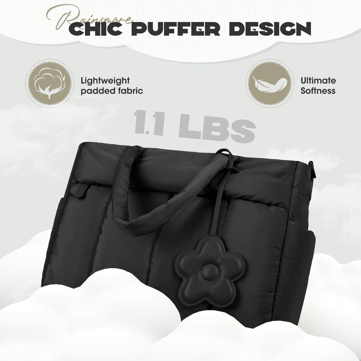 RAINSMORE laptop tote 15-6-inch-laptop-pocket ensures safe transport.