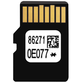 Rakiyada 2025 navigation SD card installed in Toyota Highlander for updated USA/Canada maps.