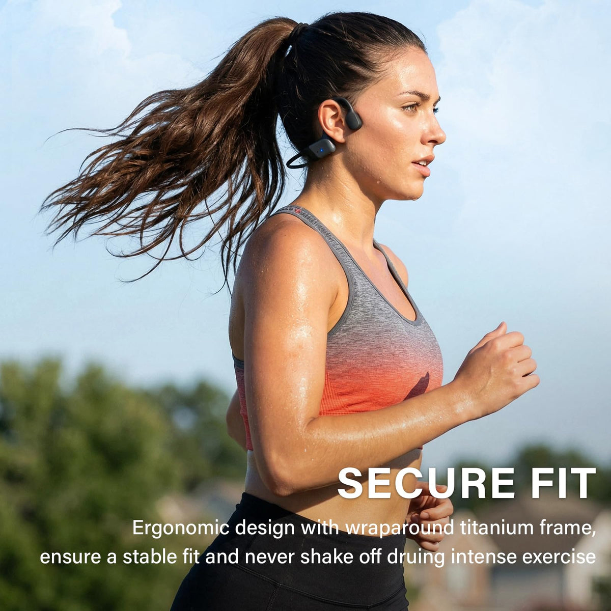 Rakklor IPX5 sweat and rain resistance ideal for gym workouts and outdoor runs.