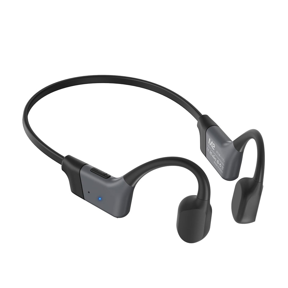 Rakklor open-ear design headphones highlight safe listening while staying aware of surroundings during workouts.