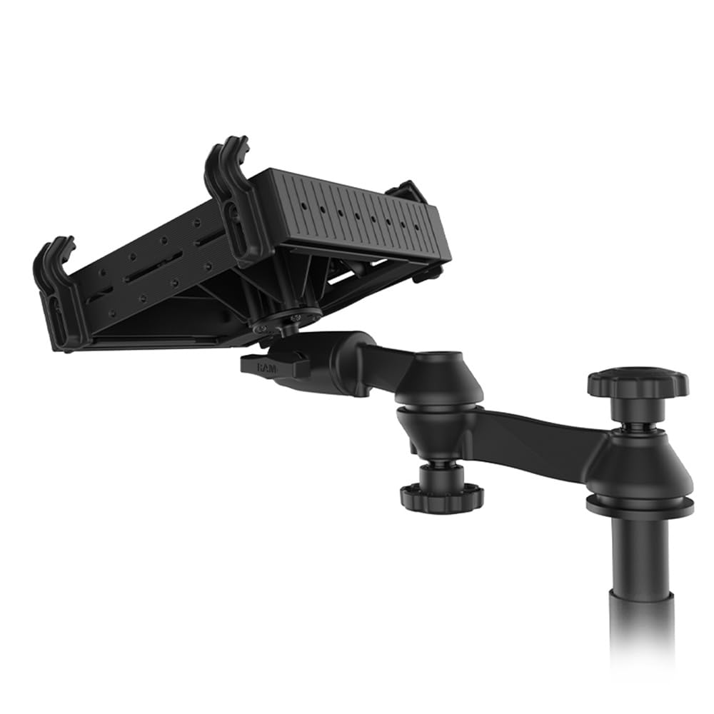 RAM MOUNTS adjustable arm laptop tray for Transit van; flexible placement for driver