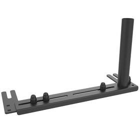 RAM MOUNTS dual swing arm shows easy positioning for comfort.