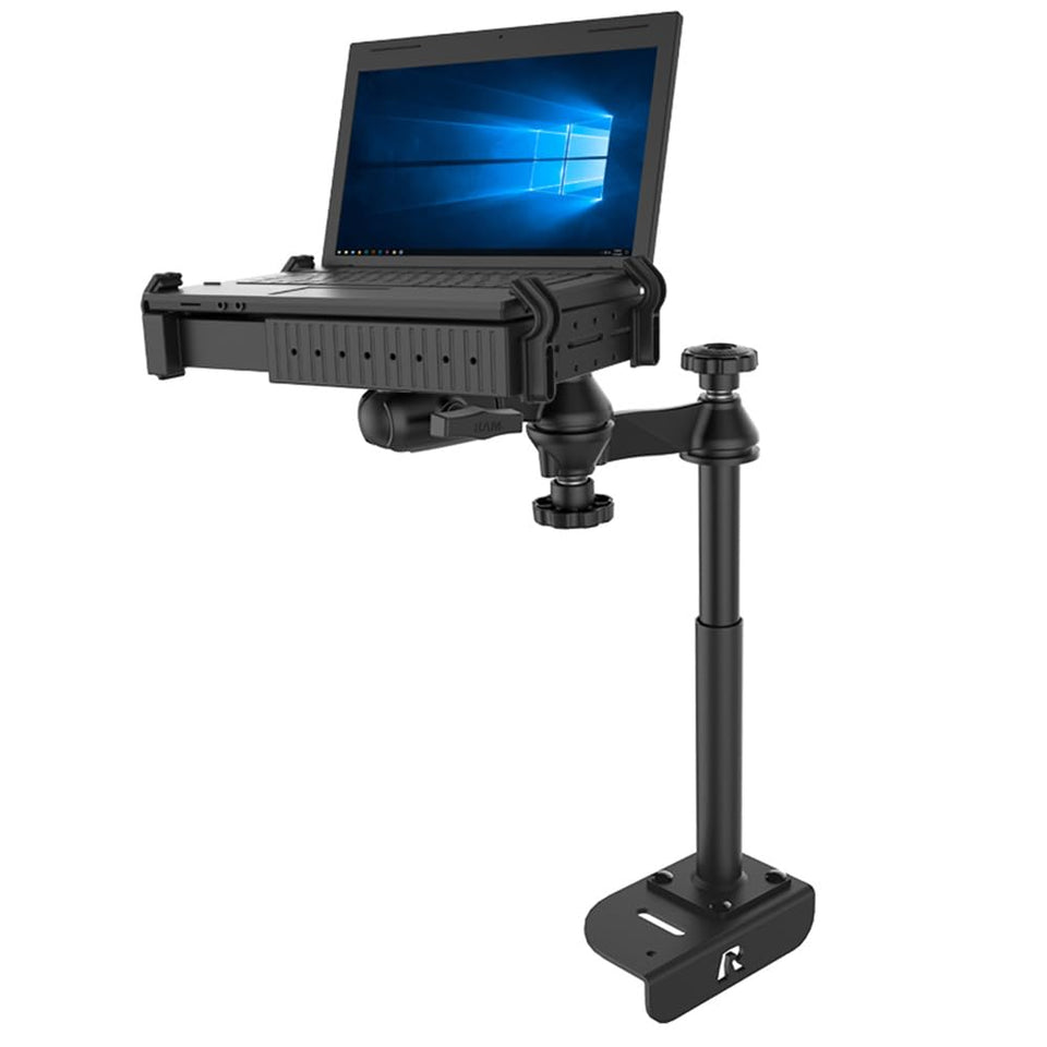 RAM MOUNTS no-drill laptop mount for Ford Transit; secure, portable workspace on the go