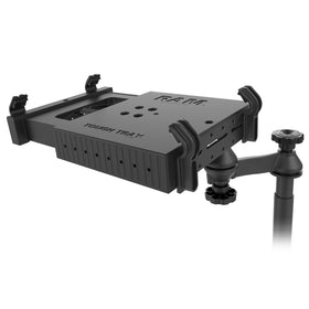 Tele-pole adjusts height for optimal screen visibility during commutes
