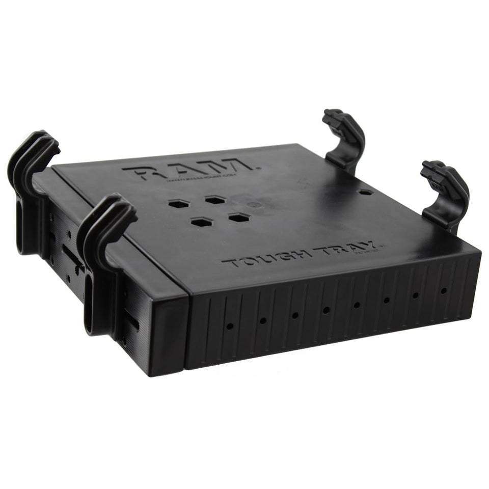 RAM MOUNTS Tough-Tray holds 10–17 inch laptops securely in vehicles.