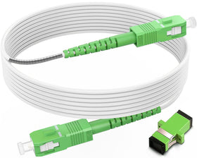 RamboCables armored SC/APC to SC/APC cable ready for outdoor installation with rugged protection.