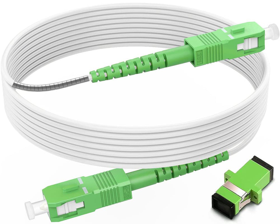 RamboCables armored SC/APC to SC/APC cable ready for outdoor installation with rugged protection.