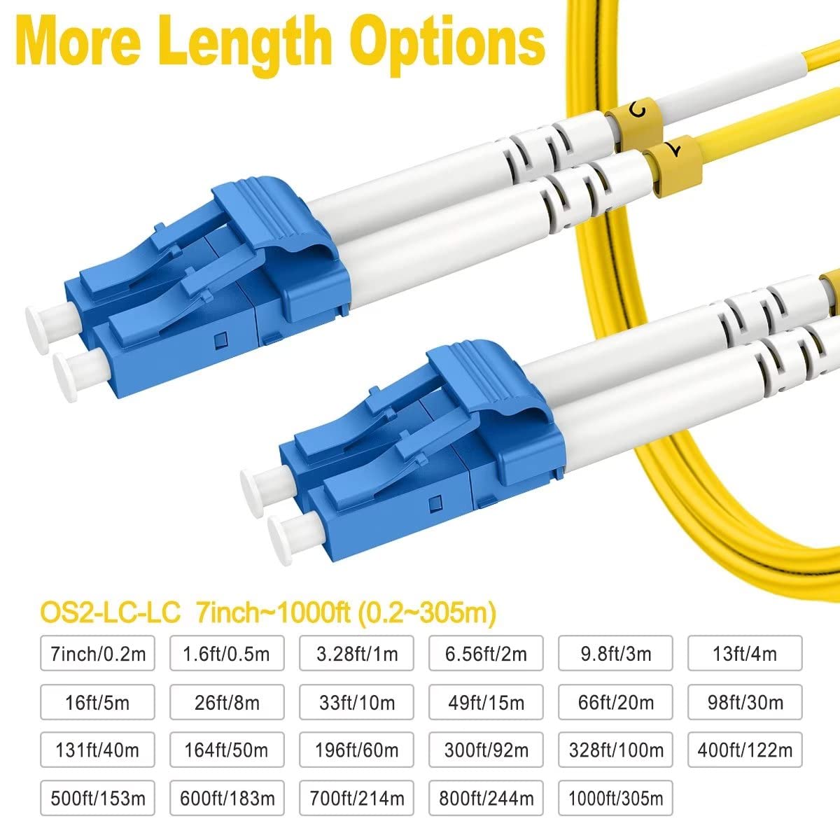 RamboCables OS2 LC-LC patch cable 1550nm 40km extended reach