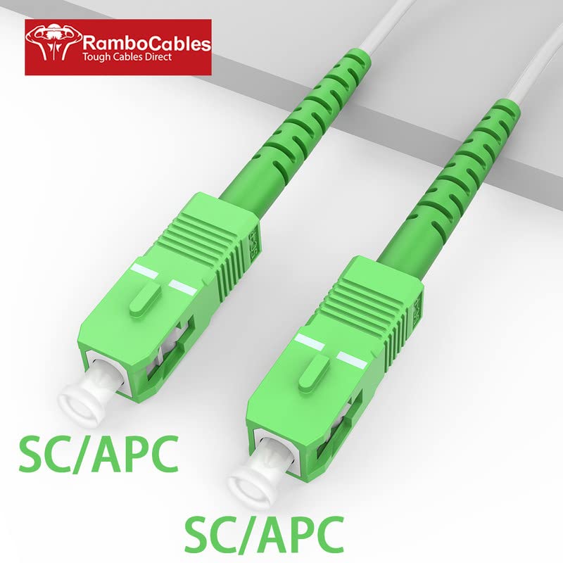 RamboCables SC/APC connectors arrive ready out of the box for fast setup.