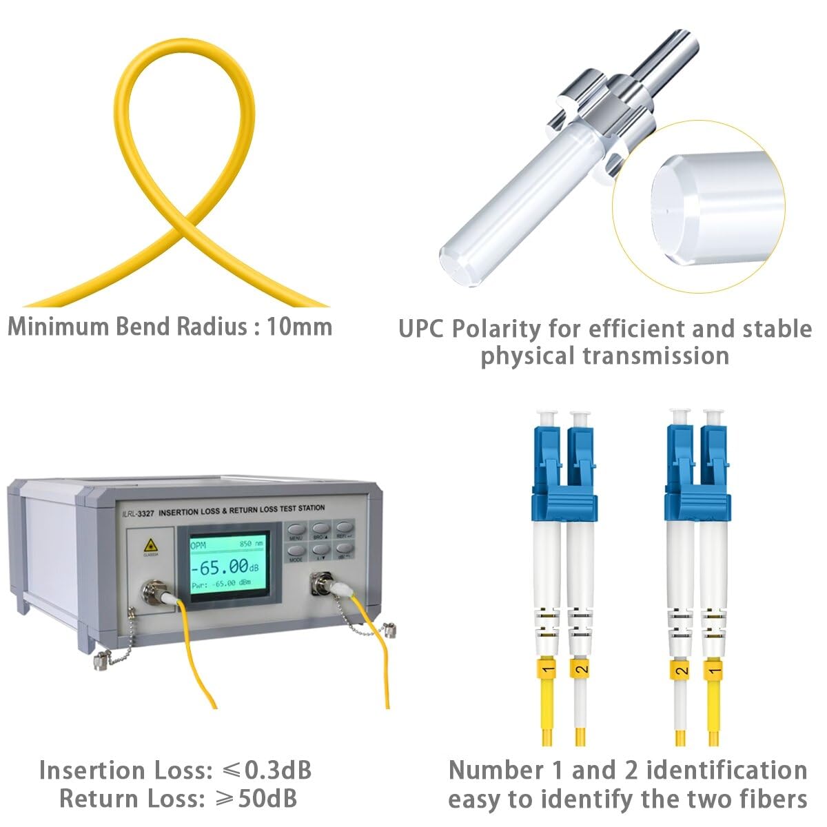 RamboCables 15m OS2 patch cable with LSZH jacket for safer installations