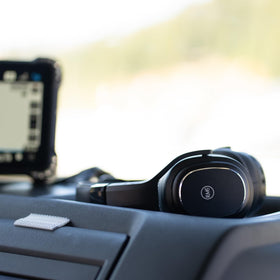 Rand McNally ClearDryve 220 ear cup controls enable quick adjustments