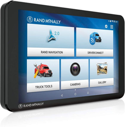 Rand McNally TND Tablet 85 on an 8-inch display for clear truck navigation.