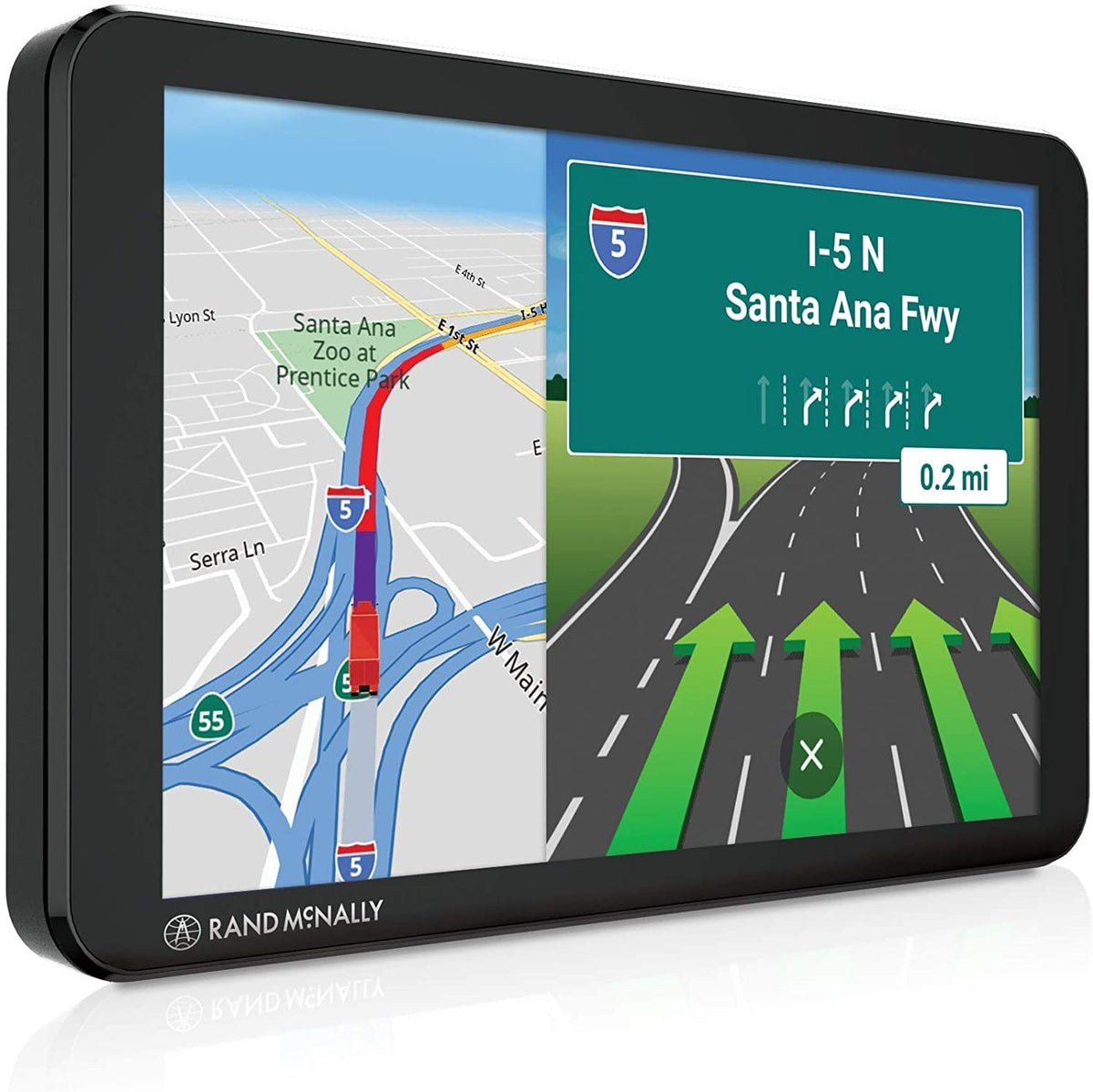 Rand McNally TND Tablet 85 navigation interface supports quick, confident routing.