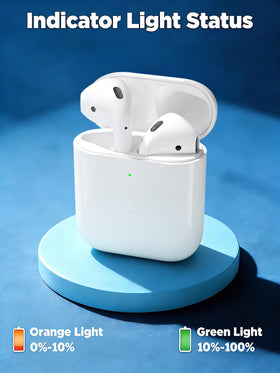 Rantuns AirPods case with Bluetooth pairing button for easy syncing