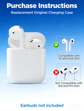 Rantuns lightweight AirPods replacement case with protective shell