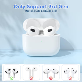 Rantuns AirPods 3 replacement case Bluetooth sync button for quick pairing