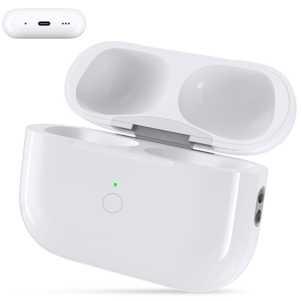 Rantuns front view charging case showing compact design and quick identification benefit