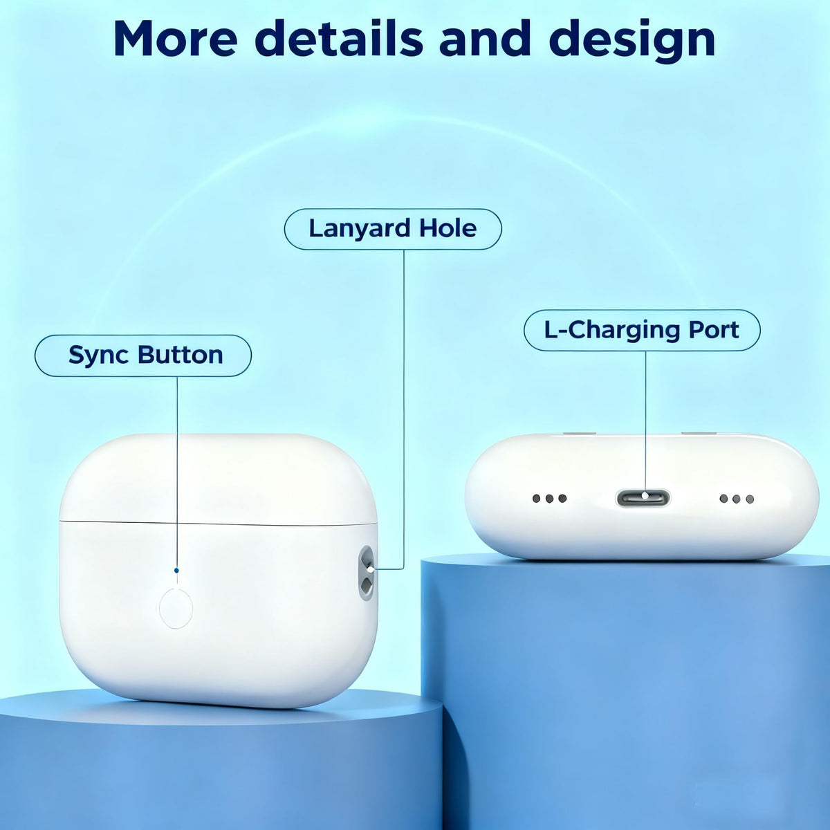 Rantuns close-up of lightning port demonstrating convenient wired charging
