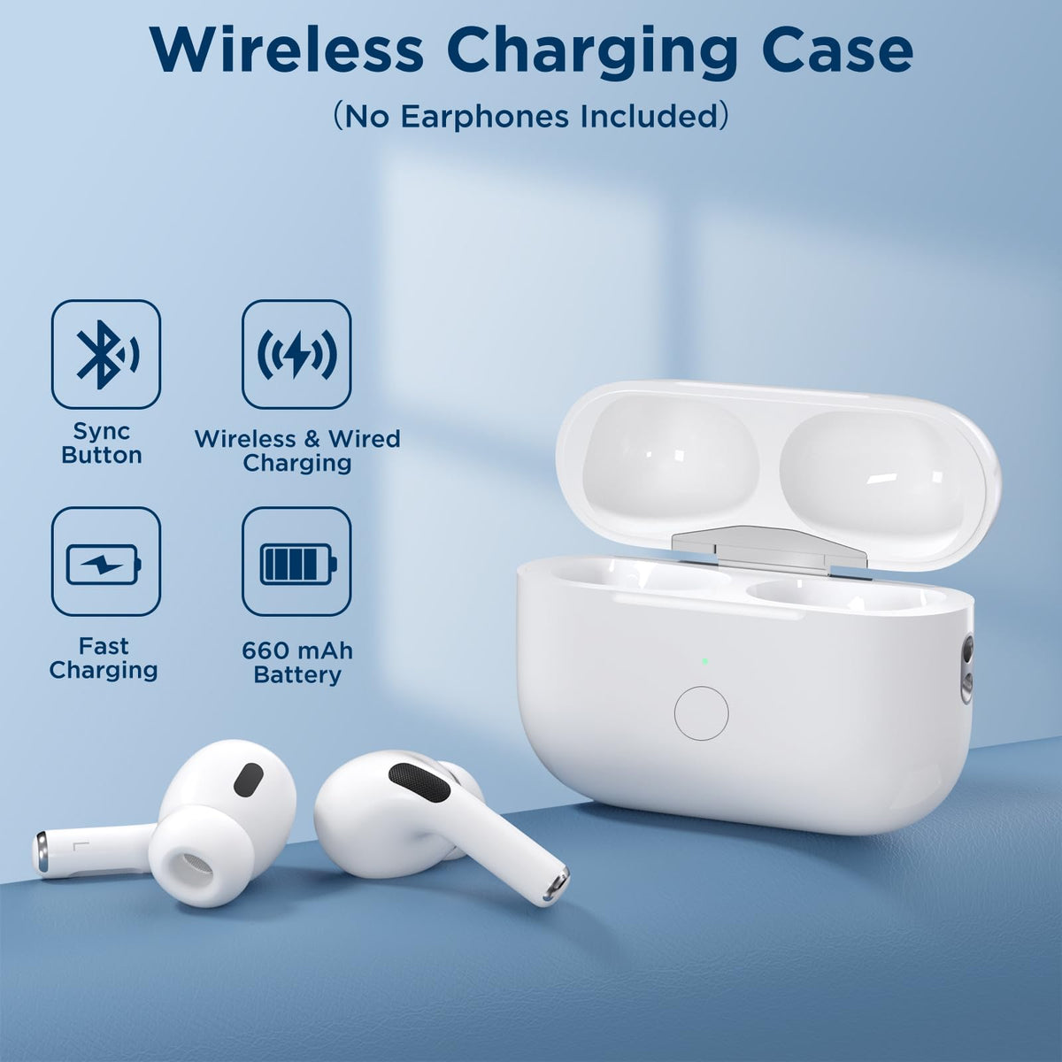 Rantuns open lid revealing AirPods Pro earbud wells for secure fit benefit