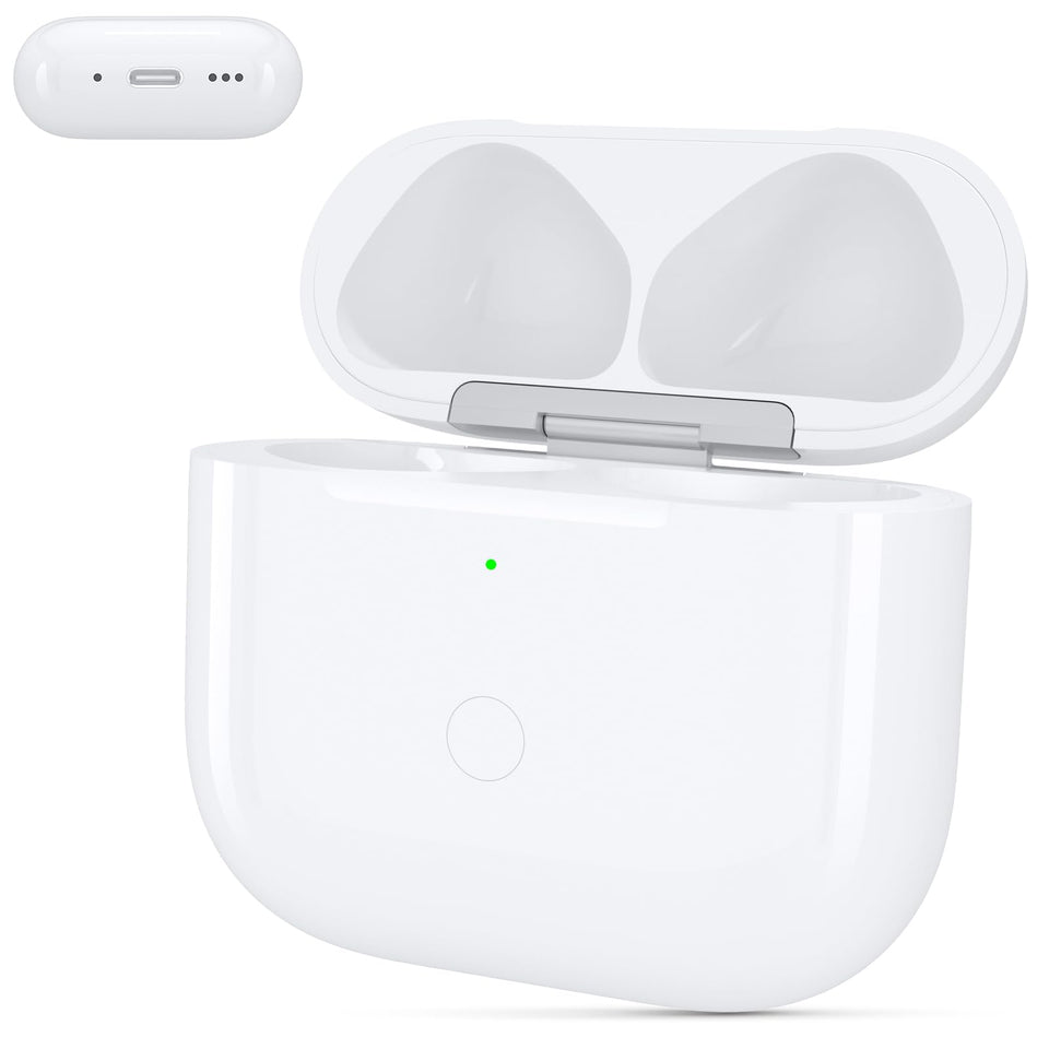 Rantuns replacement AirPods 4th gen case front view, compact on-the-go charging.