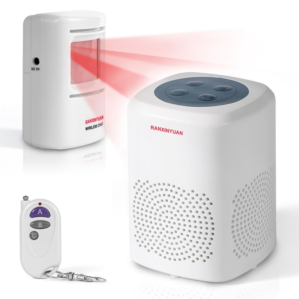 Ranxinyuan barking dog alarm with six realistic sounds for versatile deterrence.