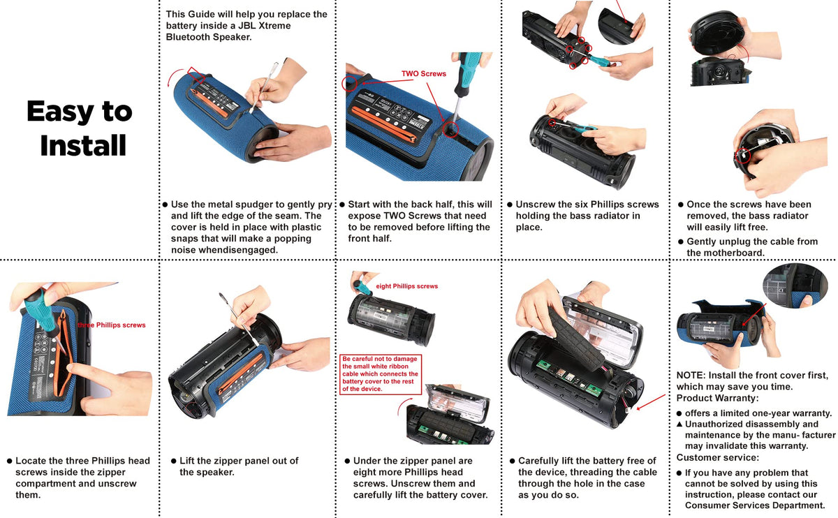 Rapthor disassembly tool included for smoother DIY battery swap