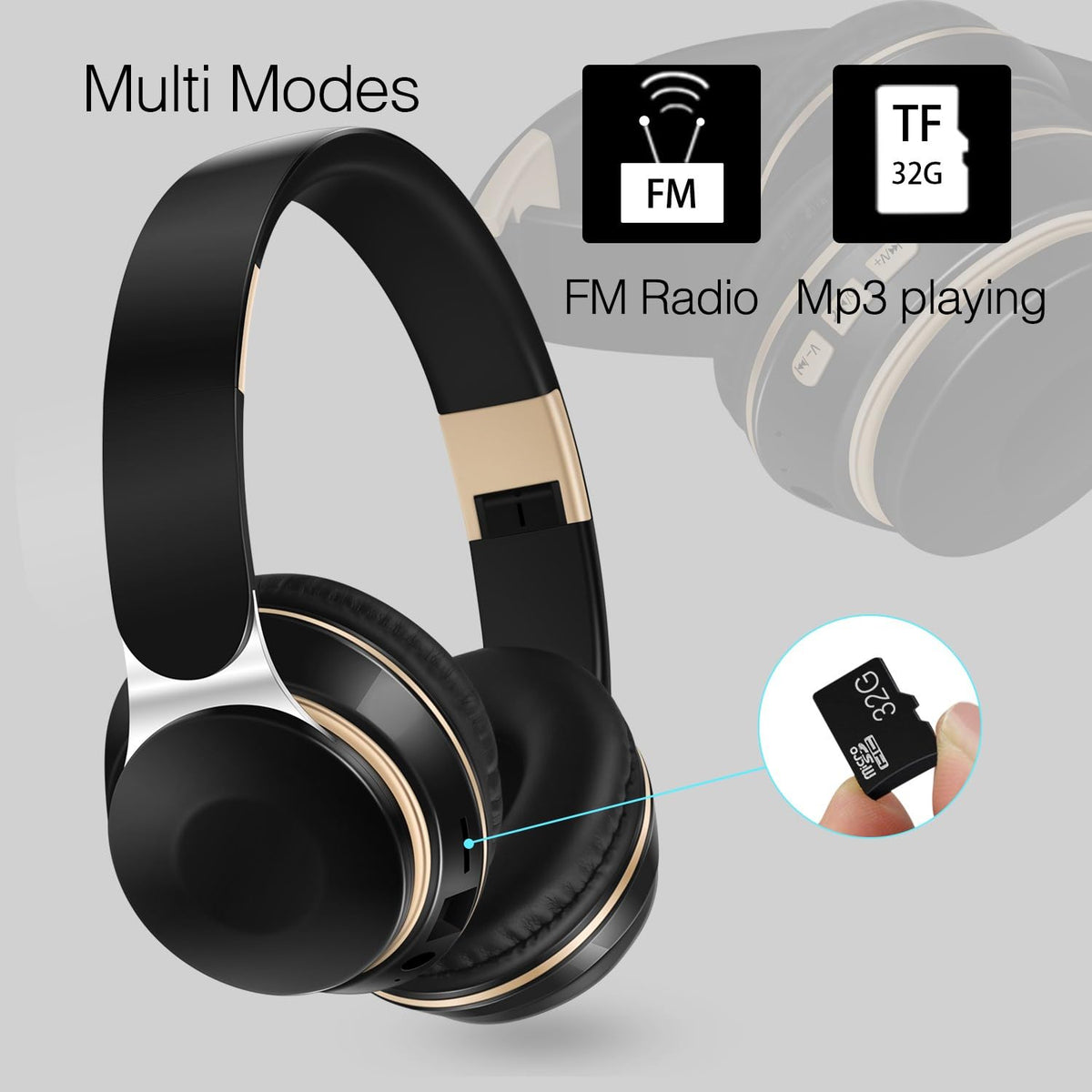 RAT TAIL Bluetooth headset folded design easy to carry during travel and gym