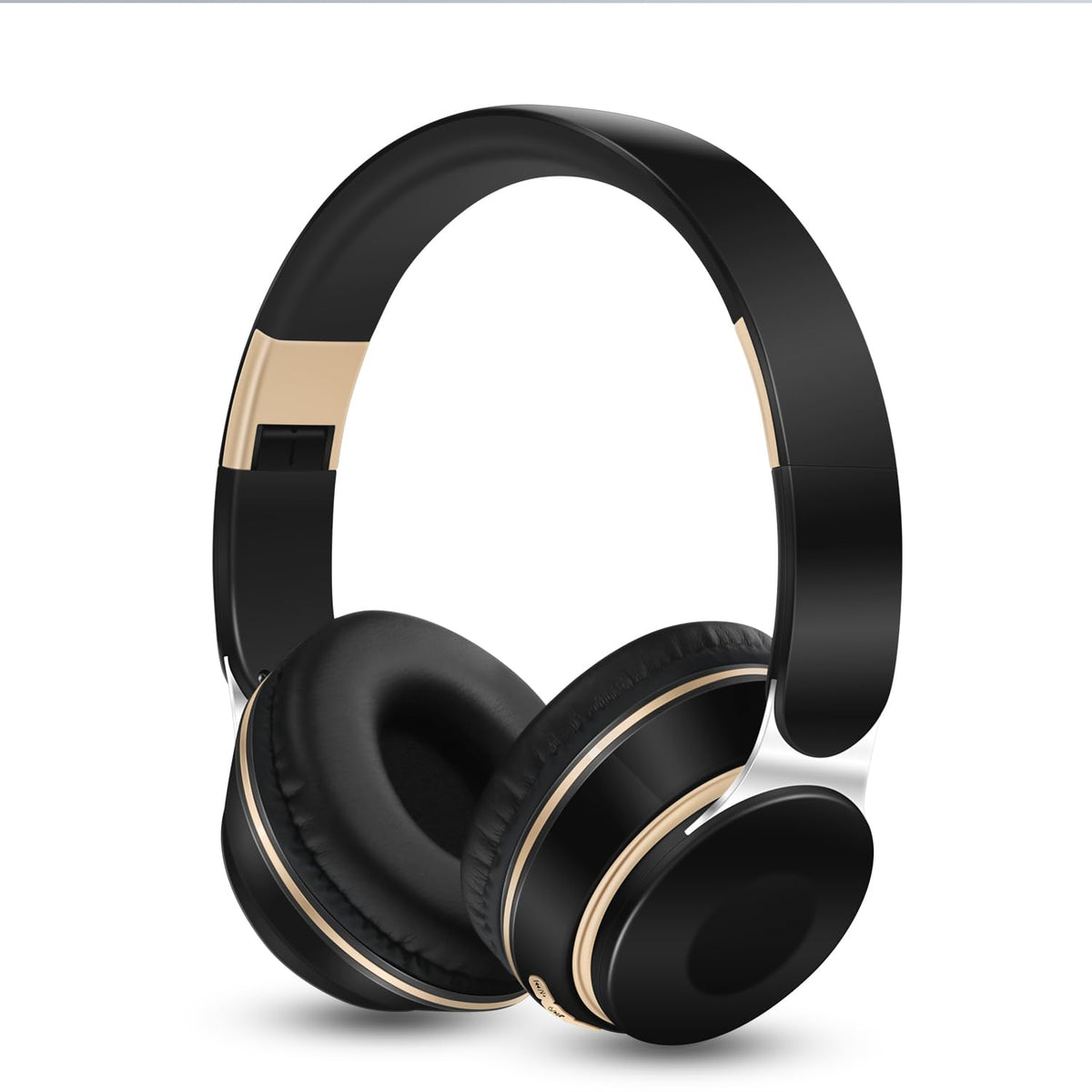 RAT TAIL Bluetooth headset front view over-ear black for comfortable all-day listening
