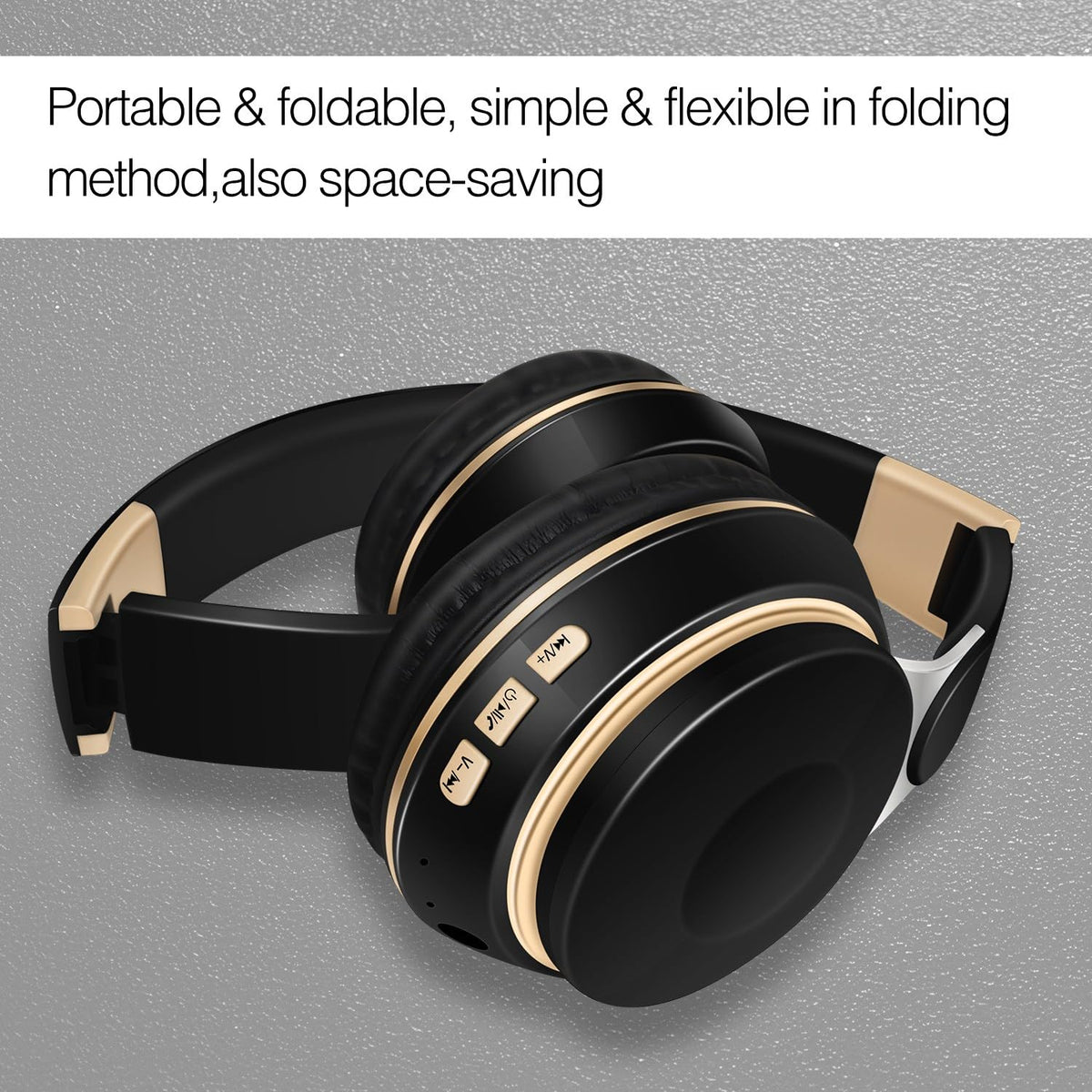 RAT TAIL headset built-in mic and physical controls for easy operation