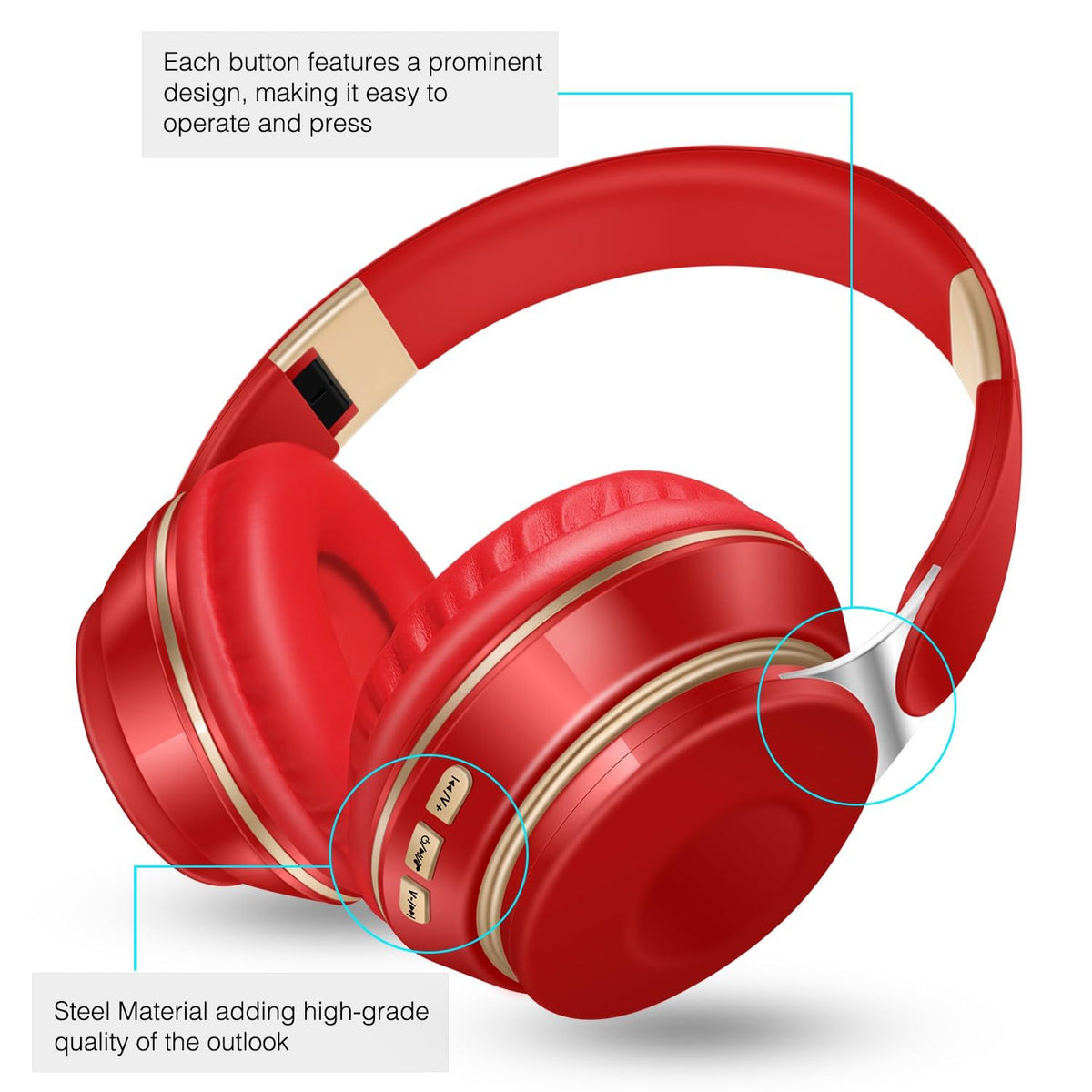 RAT TAIL soft earmuffs provide comfortable, pressure-free wear.