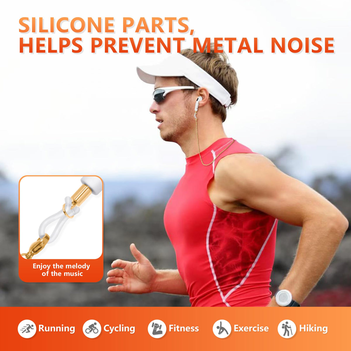 Raueupo durable stainless-steel chain endures everyday wear with a sleek, versatile look.